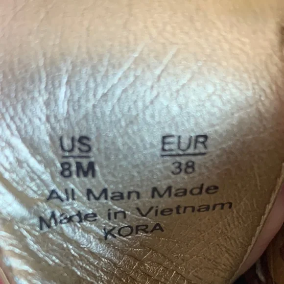 Sam Edelman Gold Metallic Slide Sandals 8 - Picture 6 of 6